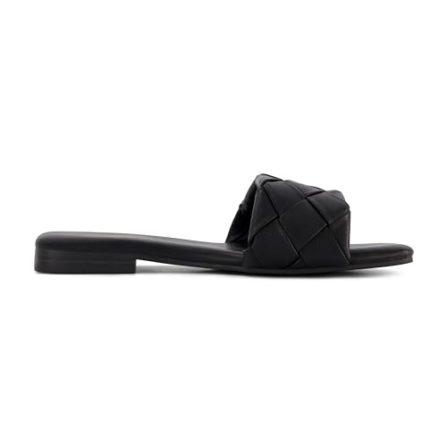 Franca Woven Slide Sandals Women Dressy or Casual with Memory Foam | Comfortable Summer Shoes for Women | Lightweight Slip-On