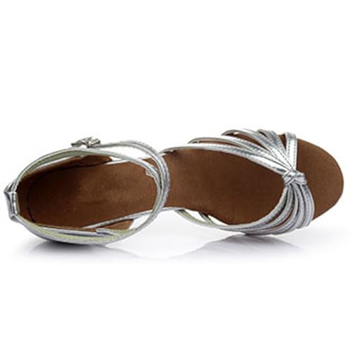 1 Pair High Heel Ballroom Shoes Latin Dancing Shoes for Women Dancing for Women Ballroom Indoor Yoga Silver