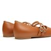Mary Jane Shoes Women Square Toe Flats for Women Dressy Ballet Flat Mary Jane Flats with Buckle Strap Comfortable Slip On Casual