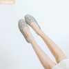 Women’s Ballet Flat Daisy Round Toe Dress Shoes Casual Slip On Rope Loafer