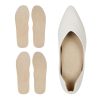 2 Pairs Pigskin Sockless Insoles|Barefoot Cushion Pads|Absorbs Sweat & Controls Odor|Wear Without Socks|Extra Thin Dress Shoes