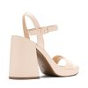 Heels for Women Block Chunky Platform High Heels Open Toe GISELLE Fashion Wedding Party Evening Prom Dance Ankle Strap Dress