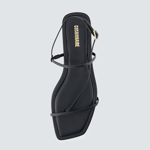 Glory Minimalist Strappy Womens Sandals – Sleek Adjustable Back Strap Flat Sandals for Women