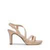 Women's Platform Strappy Heels High Heeled Sandals Open Toe Comfortable Dressy Shoes with Adjustable Ankle Strap