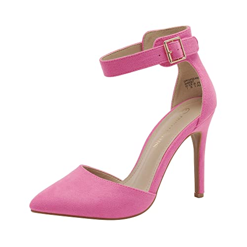 Oppointed-Ankle Women's Pointed Toe Ankle Strap D'Orsay High Heel Stiletto Pumps Shoes
