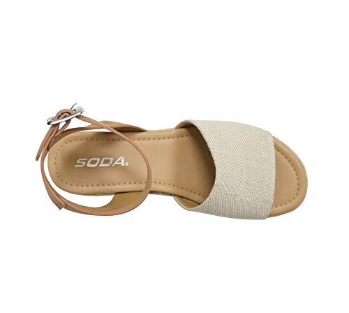 Topic Open Toe Buckle Ankle Strap Espadrilles Flatform Wedge Casual Sandal