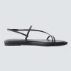 Glory Minimalist Strappy Womens Sandals – Sleek Adjustable Back Strap Flat Sandals for Women
