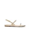 Women's Rhinestone Sandals Open Toe Casual Dressy Sparkly Comfortable Flat Summer Shoes