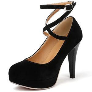 Fashion Vintage Womens Small Bowtie Platform Pumps Ladies Sexy High Heeled Shoes