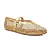 Mesh Ballet Flats for Women Buckle Strap Comfy Mary Jane Flats Fishnet Causal Daily Dress Ballerina Flat Shoes