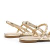Women's Rhinestone Sandals Open Toe Casual Dressy Sparkly Comfortable Flat Summer Shoes