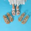 Clearance Women Flat Sandals wide-fit Arch Support Boho Braided Sandals Comfort Walking Beach Ankle Elastic Summer Shoes Black
