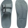 Women and Men Wide Width Recovery Sandals Plantar Fasciitis Arch Support Orthotic Slides Adjustable Double Buckle Thick Sole