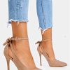 Womens High Heels Bow Tie Back Sexy Stiletto Ankle Strap Wedding Dress Pumps Shoes