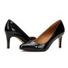 Unisex Men's Women's Classic Mid Kitten Heel Pumps