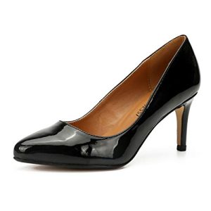 Unisex Men's Women's Classic Mid Kitten Heel Pumps