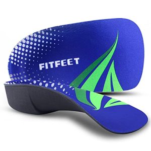 3/4 Arch Support Insoles for Men and Women, Plantar Fasciitis Insoles, Orthotic Inserts for Flat Feet Over-Pronation, Rigid High
