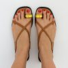 Corfu Flat Sandals for Women – Strappy Design with Toe Loop and Adjustable Ankle Strap – Lightweight Summer Dress Sandal