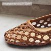 Woven Ballet Flats Shoes for Women with Strap Charming Comfortable Casual Elegance Flat Mary Janes Suitable for Woven Bags