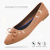 Women's Flats Black Flats Shoes Pointed Toe Ballet Flats Comfortable Bow Girls Flats Dressy