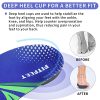 3/4 Arch Support Insoles for Men and Women, Plantar Fasciitis Insoles, Orthotic Inserts for Flat Feet Over-Pronation, Rigid High