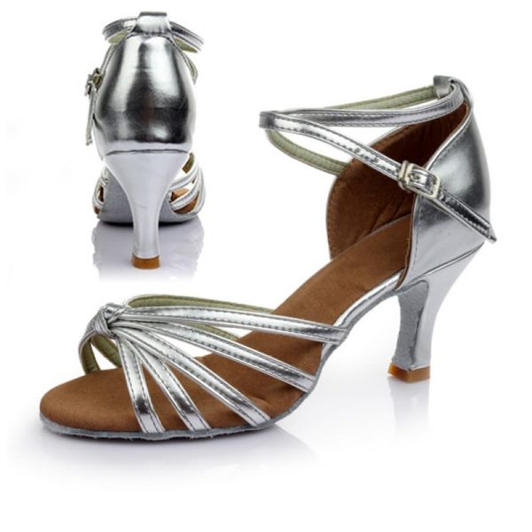 1 Pair High Heel Ballroom Shoes Latin Dancing Shoes for Women Dancing for Women Ballroom Indoor Yoga Silver